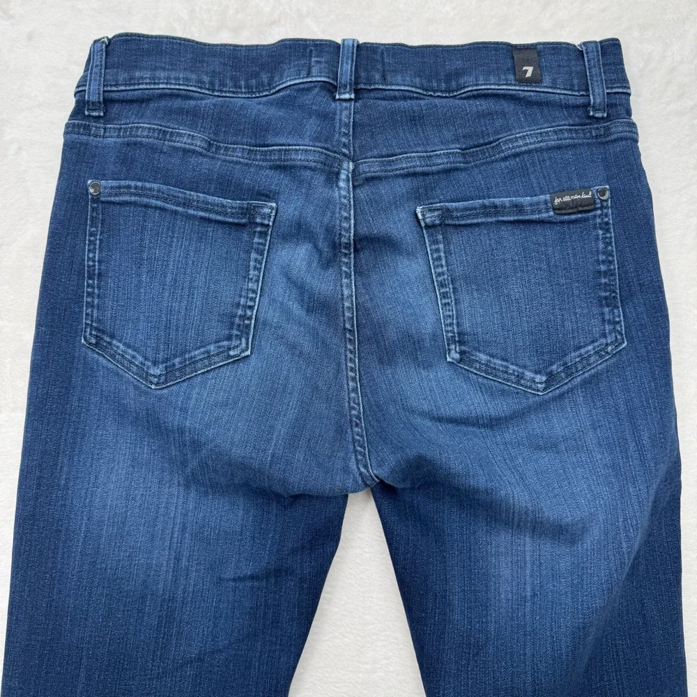 7 For All Mankind Jeans Mens 30 Dark Blue Slimmy Tapered Luxe Performance Plus